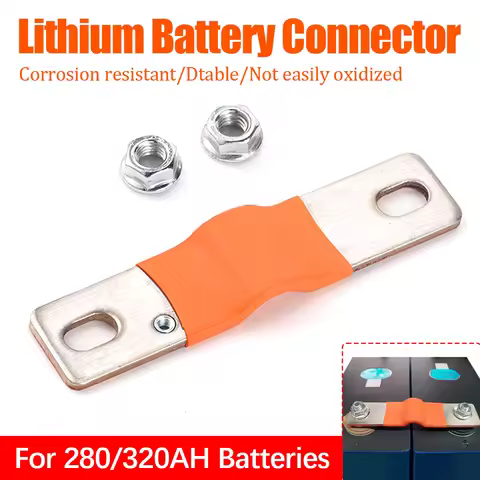 1/10pcs 280Ah 302Ah 310Ah 320Ah 12V Busbar Lifepo4 Battery Flexible Copper Connector 74mm 400A for L