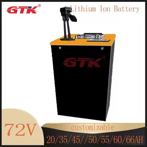 GTK NEW Battery 72V 20Ah 35Ah 45Ah 50Ah 60Ah Lithium With BMS for AGV Boat Trolling Hybrids two-whee