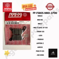FEDERAL FRONT DISC BRAKE PADS FP-F5805-NMX-2700 NMAX MIO M3 MIO Z MIO S AEROX 155 LEXI FREEGO JUPITE