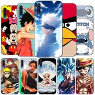 case For Samsung Galaxy A50 A50S A30S Case Silicon Phone Back Cover Soft black tpu attractive cartoon