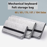 Mechanical keyboard outside storage bag 60 65 87 108 104 felt bag customized dust cover