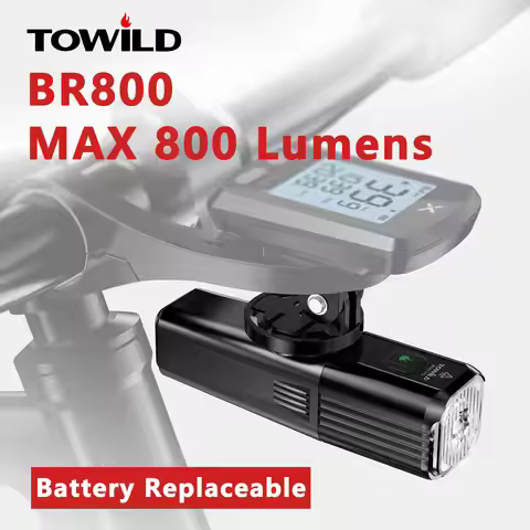 TOWILD BR800 Bike Light with Tail Light USB Rechargeable LED MTB Front Lamp Headlight Aluminum Flash
