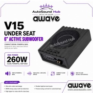 Awave V15 6inch Under Seat Active Subwoofer