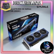 Sparkle Intel Arc A770 Titan OC Edition 16GB GDDR6 ThermalSync Torn Cooling Axial Fan Metal Backplat