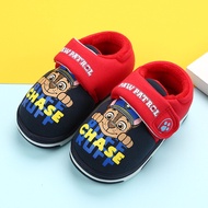 Paw Patrol Cotton Slippers for Kids Boys Girls Cotton Shoes Boys Girls Winter Plus Velvet Cotton Shoes Indoor Cotton Slippers Non-slip Heel Soft Winter Warm House Fur Slippers