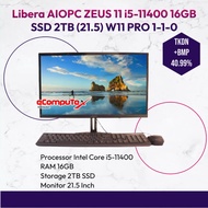 PC AIO Libera Zeus 11 i5-11400 16GB SSD 2TB (21.5) WIN 11 PRO 1-1-0