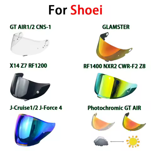 Helmet Viosr for Shoei GT Air CNS-1 Z7 Z8 X14 X15 J-Cruise Glamster Anti Fog Film Photochromic Motor