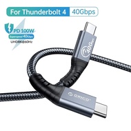 ORICO PD100W USB Cable for Thunderbolt 4 Video 8K 60Hz 40Gbps Data Transfer Fast Charging Nylon Braided 2M for Macbook Samsung