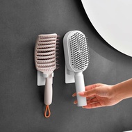 Wall Mounted Comb Holder Organizer Hair Brush Holder for Bathroom Adhesive Hair Tool Organizer