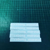 Id v.2 Name and logo Cutting Stickers, 5 pcs