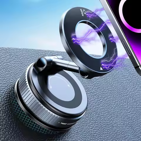 Upgraded 360° Nano Gel Vacuum Magnetic Phone Holder, Car Phone Holder for Magsafe[108+LBS Strongest 