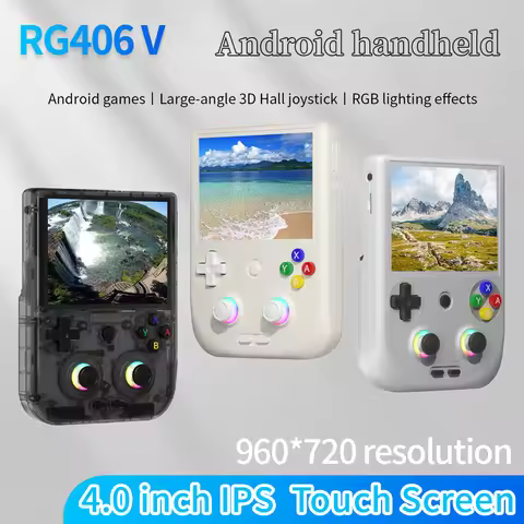 Anbernic RG406V handheld 4 inch IPS touch screen Android 13 5500mAh battery RG406V retro handheld vi