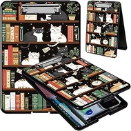 Clipboard with Storage, Hard Letter A4 Size Clip Board with Pen Holder & Paper Organizer, Heavy Duty