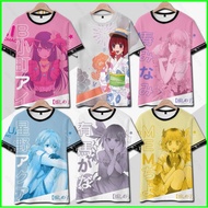Oshi no Ko Anime T-Shirt - Short Sleeve Cosplay Design Featuring Hoshino Ai, Arima Kana, Kurokawa Ak