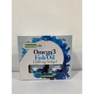 NutrinLife Omega3 Fish Oil 1500mg (2x60 softgel)