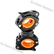 Ez-Convi Solution 360°Rotation Adjustable Bike Front Lamp Bracket Flashlight Holder Light Mount Clam