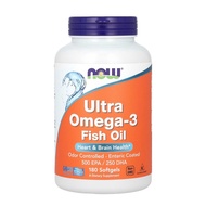 พร้อมส่ง Now Foods น้ำมันปลา Ultra omega 3 180 เม็ด หมดอายุ  2028