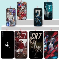 Samsung A6 A7 A8 A9 A6 Plus A8 Plus 2018 football CR7 Soft black phone case
