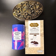 🇹🇭 🇬🇧 KUNNA 椰子脆片巧克力 + Shortbread House of Edinburgh 曲奇 + 泰國餅乾一盒