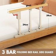 Folding Bed Rail Side Guard Rails Guardrail anti-falling Bed Rail Safety Assist Foldable Stainless S
