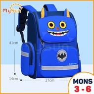 Balo cặp xách đi học sinh nam nữ chống gù cho bé trai gái cấp 1 tiểu học lớp 1 2 3 4 5 6 giá rẻ MySu