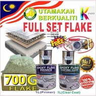 FULL SET Federal Paint Flake Coating Epoxy Toilet Tile Floor Waterproof ( FREE Tools / 700G FLAKE /1