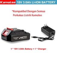Kamolee BL1830 18V 3000mAh Baterai Li-ion bor Baterai tangan/Makita Alat Bor Isi Ulang/alat-alat listrik [Mendukung alat Makita/Kamolee]