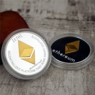 ETH Physical Coin Ether Two-color Gold And Silver Toy Coin Bit B Creative Coin Physical Commemorativ