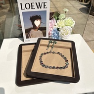 Round Necklace Material Microfiber Looking at the Pallet Counter Jewelry Side Display Tray Jewelry T
