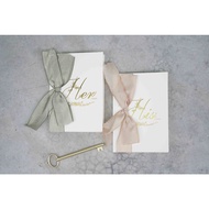 Wedding Vows Hand Card/ Marriage oath card