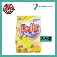 7DAYS: Daia Detergent Powder Lemon Citrus 2.3KG/Pencuci Pakaian Daia Lemon Citrus 2.3Kg/Daia Lemon C