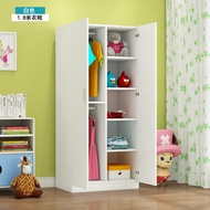 Minimalist Modern Economy 2 ประตูตู้เสื้อผ้าสําหรับห้องนอนเด็กไม้จริง Storage Board Assembly Closet 