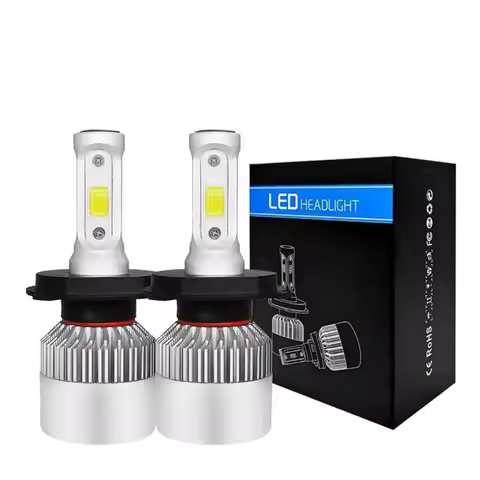 2PCS 6500K H7 LED Car Headlight H11 HeadLamp H4 Hi/Low Beam 9005 HB3 9006 HB4 80W 12000LM Turbo Auto