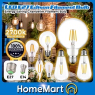 LED Edison Filament Bulb 2W 4W E14 E27 LED Candle Bulb Retro Vintage Light Bulb Mentol Lampu G125 G8