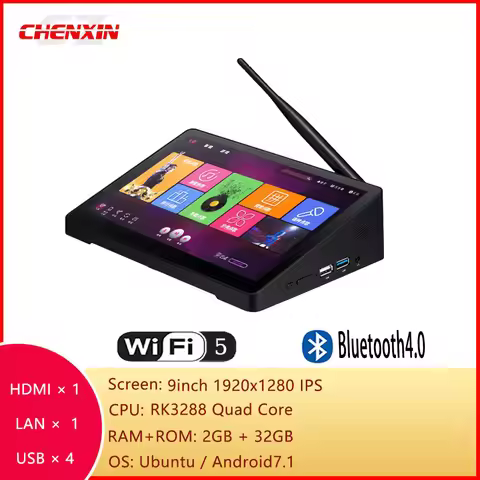 9inch 1920*1280 PIPO X9R Mini PC H89A Android7.1 Ubuntu RK3288 2G 32G Industrail Tablet WIFI5 BT4.0 