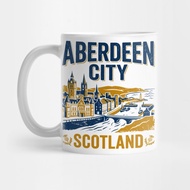 Aberdeen City Scotland Skyline Bridge and LIGHTHOUSE - Aberdeen Tea Mug
