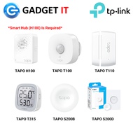 TP-LINK TAPO H100 SMART HUB WITH CHIME TAPO T100 T110 T315 S200B S200D SMART SENSOR SMART REMORT DIM