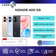 [MY Set] Honor 400 5G (12GB+512GB) Original Smartphone 200MP OIS Camera |  Next Gen AI Imaging
