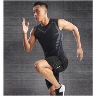 SANDO Men's pro combat compression tights sleeveless Dri-fit sando running/gym