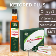 [MD Keto] [HALAL] 30x 10ml Ketored Plus sachet Palm MCT Oil HALAL mct keto red omega3 vitamin A & E 