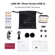 Hollyland LARK M2 ไมโครโฟนไร้สาย ไมค์ไวเลสสําหรับ โทรศัพท์ Android ไอโฟน ไมค์ติดกล้อง ไมค์ไร้สายไลฟ์