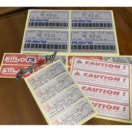 Decals Sticker Volk Racing Old Design Te37 Ce28 Re30 Cutting Original Limited