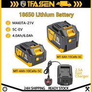 IFASEN 21V 5C 18650 Batteri Drill Batteri 4Ah/6Ah Rechargeable battery Large Capacity Lithium Batter
