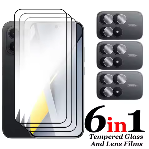 6in1 For Poco F8 Pro Glass For Poco F8 Ultra Tempered Glass 2.5D Full Cover Glue Screen Protector Fo