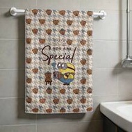 Minions Bob & Tim Bear Houndstooth Towel Set, "You Are Special" Print Soft Towels, Available In 1-Pa