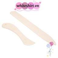 WHITESHIRT 2pcs Bone Folder, Burnishing Tool Plastic Leather Craft Tool, Tracing Tools Manual Tool W