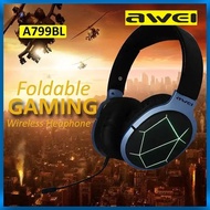 Awei A799BL Bluetooth Wireless Gaming Headphones With Microphone 3.5mm Aux Jack Port Alternative