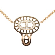 Authentic HERMES  H222303B_00SH  Necklace K18 Pink Gold Women used Direct from Japan ISEYA