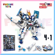 4-in-1 Transforming Space Mecha Robot – STEM Building Blocks for Kids 840pcs