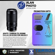 Tamron 70-300mm F4.5-6.3 Di III RXD Lens [A047Z] for Nikon Z9 Z8 Z7 ii Z6 ii Z5 Zfc Z30 | Tamron Singapore Warranty